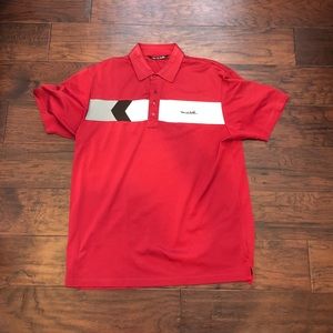 Travis Matthew Red Golf Polo